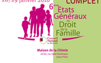 6èmes Etats Généraux du Droit de la Famille : en plénière «l’urgence et le droit de la famille»