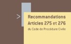 Bonnes pratiques de l’expertise judiciaire : Recommandations sur les art. 275 et 276 du Code de proc. civile (CNB/CNCEJ, mai 2011)