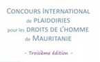 3e édition du concours international de plaidoiries pour les droits de l’Homme de Mauritanie : appel à candidature