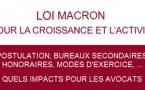 Loi croissance et activité dite « Macron » : revue de détail de ce qui change pour les avocats