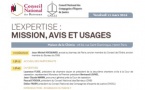 6e édition du colloque annuel commun du CNB et du CNCEJ : « L’expertise : Mission, avis et usages » le 11 mars 2016