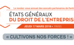 À vos agendas :  6ème édition des états généraux du droit de l'entreprise le 17 mars 2016